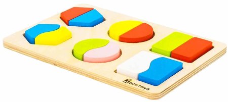 Alatoys Рамка-вкладыш "Дроби-фигуры №1"