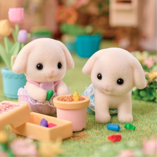 Sylvanian Families Цветочные кролики-близнецы