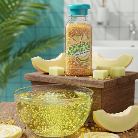 Соль для ванны "Купайся Весело!"ДЫНЯ