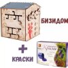 Обучающая игрушка Бизидом для детей из березы 36*32*32 см