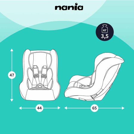 Nania Автокресло Trio Eco (0-25 кг) / цвет серый