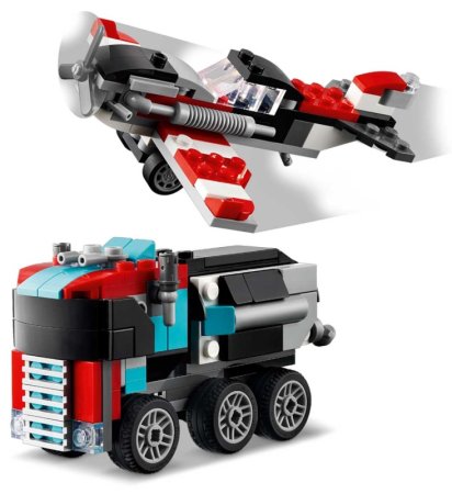 Lego Creator Конструктор "Грузовик-платформа с вертолетом"