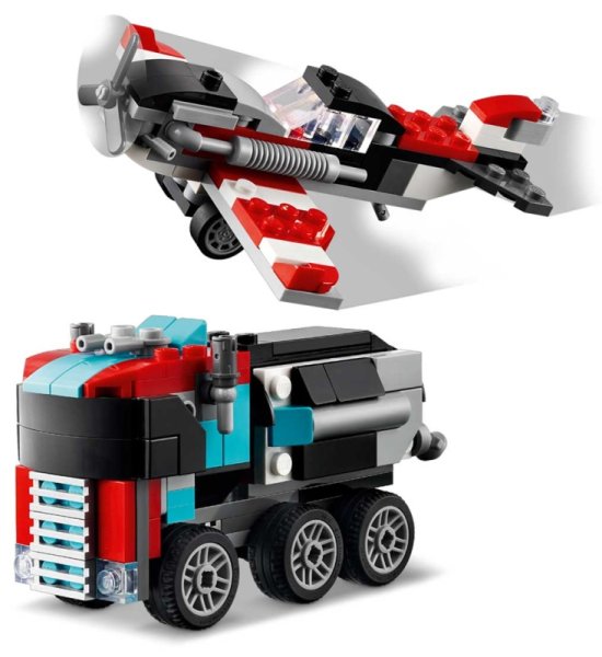 Lego Creator Конструктор "Грузовик-платформа с вертолетом"