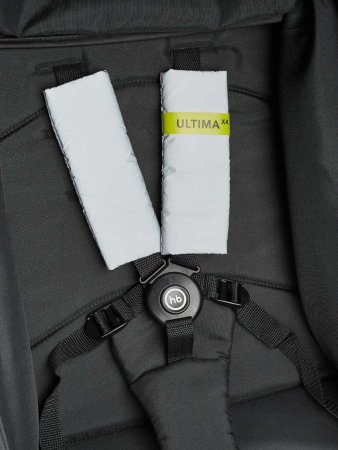 Happy Baby Коляска прогулочная Ultima V2 X4, 4 колеса, съемный бампер / black