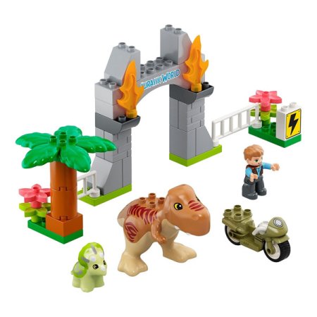 Lego Duplo Конструктор "Побег динозавров: тираннозавр и трицератопс" 10939