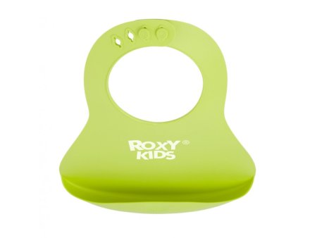 Roxy-Kids Нагрудник Roxy мягкий / зелёный