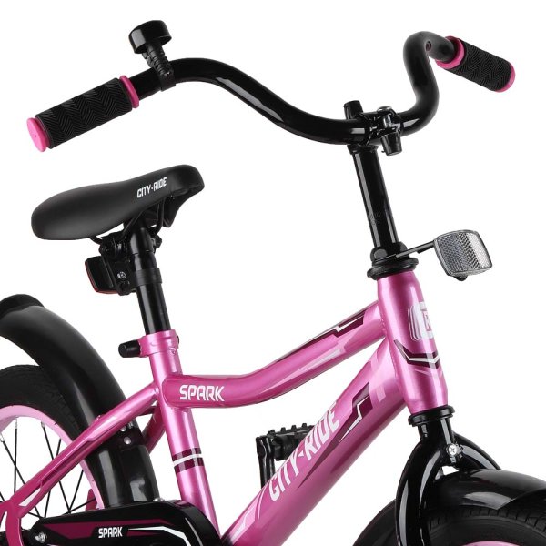 City-Ride Детский велосипед Spark, диски 16 стальные, крылья пластик, цвет / розовый