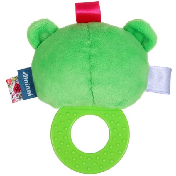 Крошка Я Погремушка мягкая с прорезывателем «Лягушонок»