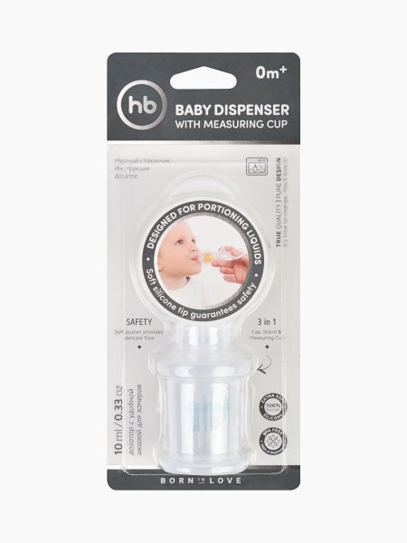 Happy Baby дозатор с мерным стаканчиком-колпачком для введения жидкостей