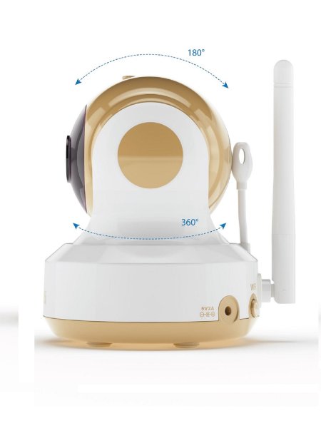 Ramili Baby Видеоняня WI-FI HD RV1500C / цвет белый, бежевый