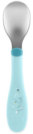 Chicco Набор столовых приборов Metal Cutlery / цвет голубой