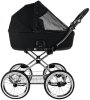 ROAN Коляска 2 в1 Bass Next Classic короб+прогул.(2 места)14d  (Caviar/Black/руч.Black)