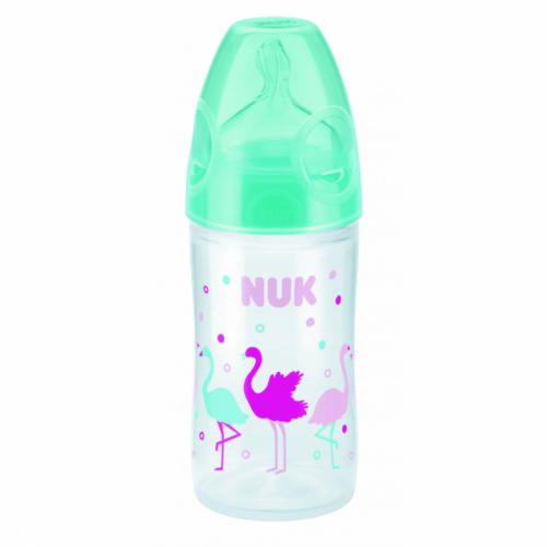 NUK Бутылочка New Classic 150 мл, соска из силикона с отверстием "М", размер 1 / цвет в ассортименте