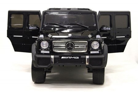 RiverToys Детский электромобиль Мercedes-Benz AMG G65 4WD / черный глянец