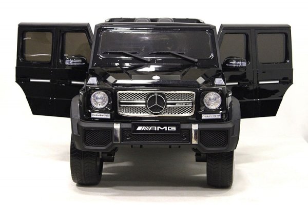 RiverToys Детский электромобиль Мercedes-Benz AMG G65 4WD / черный глянец