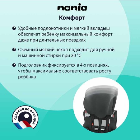 Nania Автокресло Beline Eco (9-36 кг) / цвет черный