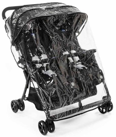 Chicco Прогулочная коляска для двойни Ohlala Twin / цвет Silver Cat (серый)