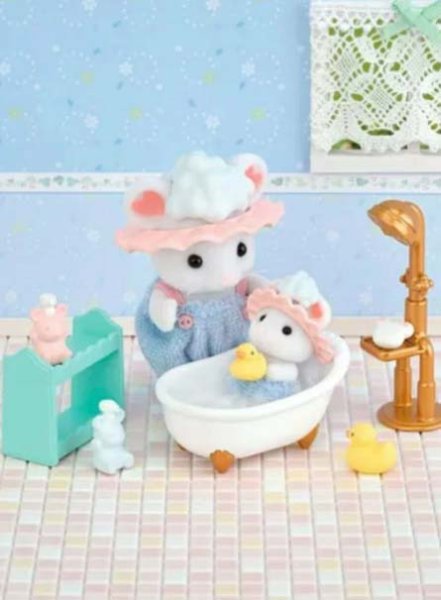 Sylvanian Families Игровой набор "Зефирные мышата и набор для купания"