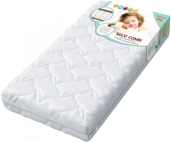 Boom Baby Матрас детский пружинный Maxi Combi / цвет белый