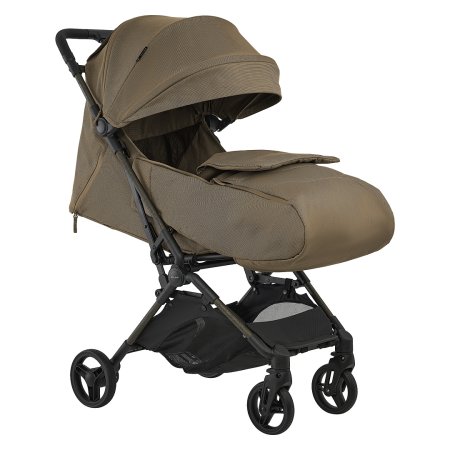 Коляска PERA Plus (прогул) рама carbon/PU (Tuareg Beige/gold)