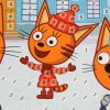 MultiArt Набор для творчества мягкая мозаика «Три кота»