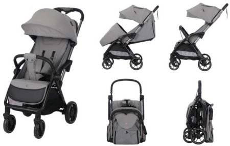 Bambini Moretti Коляска прогулочная Fold K353 / цвет grey (серый)