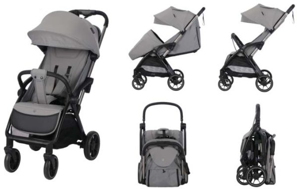 Bambini Moretti Коляска прогулочная Fold K353 / цвет grey (серый)