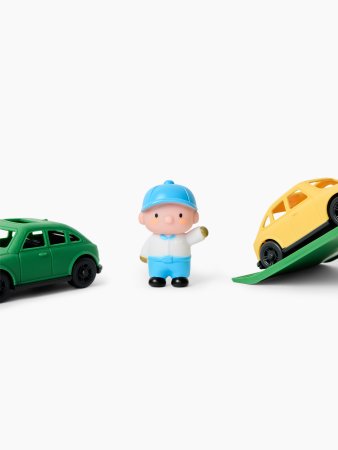 Игрушечный паром Happy Baby HAPPY FERRY, для ванной и бассейна, в комплекте: кораблик, 4 машинки, 2 человечка