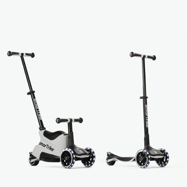 SmarTrike Самокат-трансформер 3 в 1 Xtend Scooter ride-on / цвет Cool Grey (светло-серый)
