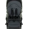 ROAN Коляска 2 в1 Bass Next короб+прогул.(2 места) (Sage Green/Black/руч.Black)