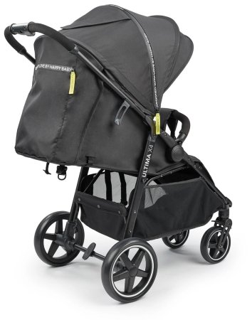 Happy Baby Коляска прогулочная Ultima V2 X4, 4 колеса, съемный бампер / black
