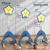 Баскетбольное кольцо детское Pituso Звездочка, стойка с кольцебросом и футбольными воротами, синий