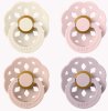 Bibs Набор пустышек Boheme, латекс, с 6 месяцев Ivory, Blush, Blossom, Dusky Lilac