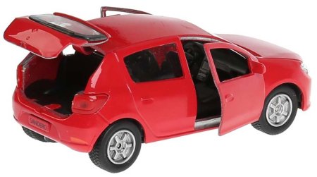 Технопарк Металлическая модель Renault Sandero / цвет красный