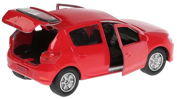 Технопарк Металлическая модель Renault Sandero / цвет красный