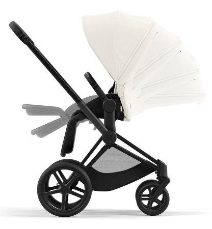 Коляска Cybex Priam IV Matt Black 2 в 1 спал.блок (Off White)