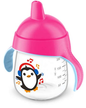 Avent Чашка поильник, 260 мл, с 12 месяцев  до 3 лет, розовый, артикул: SCF753/07