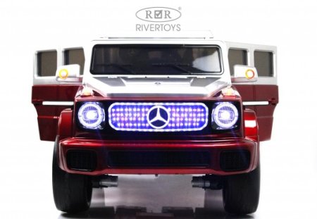 RiverToys Детский электромобиль Mercedes-Benz EQG (E222EE)  / цвет красный глянец