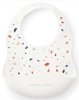 Happy Baby Нагрудный фартук силиконовый white terrazzo