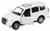 Автопанорама Металлическая лицензионная машинка Mitsubishi Pajero 4WD turbo / цвет белый