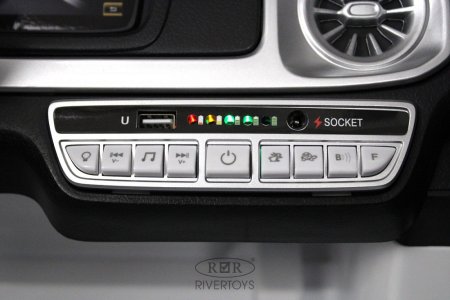 Rivertoys Электромобиль Mercedes-AMG G63 / цвет белый