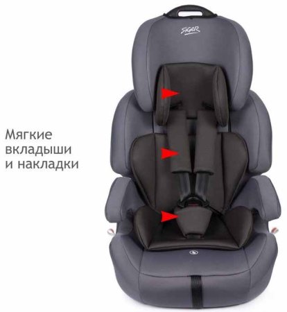 Siger Автокресло Стар Isofix (9-36 кг) / цвет маренго