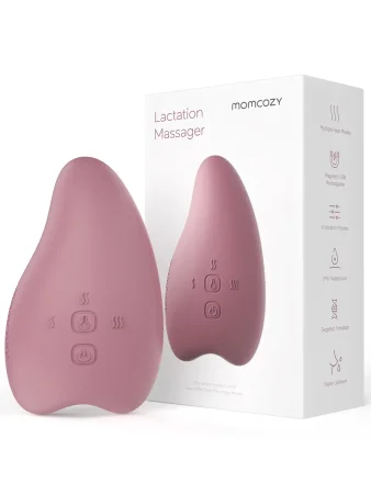 Мамкози Лактомассажер с подогревом и вибрацией A1, цвет уютный красный Momcozy