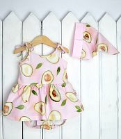 Baby Boom Комплект "Авокадо": боди-платье+косынка					