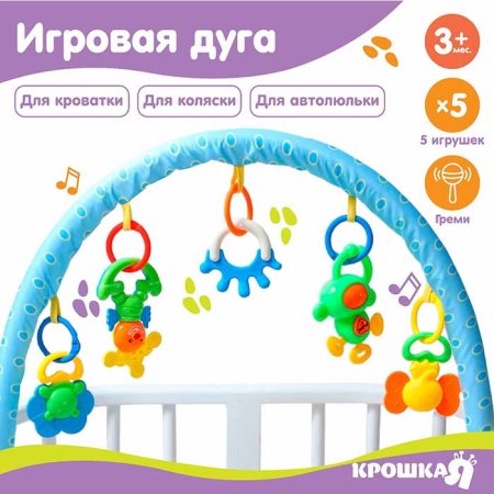 Крошка Я Дуга мягкая на коляску/кроватку «Слоник»