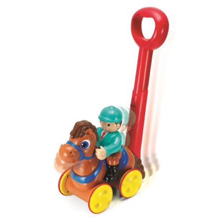 Keenway Каталка с ручкой "Жокей на лошадке", коричневая