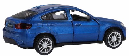 Автопанорама Инерционная металлическая машинка BMW X6 / цвет синий