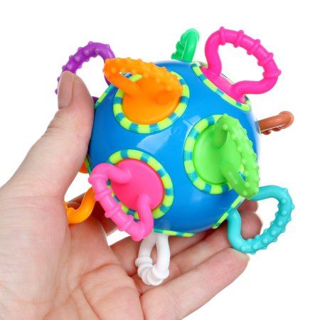 Крошка Я Погремушка «Шар трещотка»/ цвет синий арт. 10852242