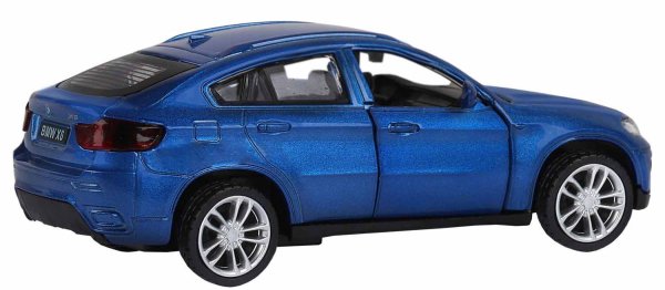 Автопанорама Инерционная металлическая машинка BMW X6 / цвет синий