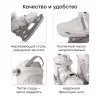 *(н/м)50057, Ролики-коньки 3в1 SKROLLS «СКРОЛС»  (milky, M (30-33))